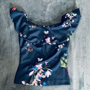 Ted Baker Tropical Oasis Off The Shoulder Blouse